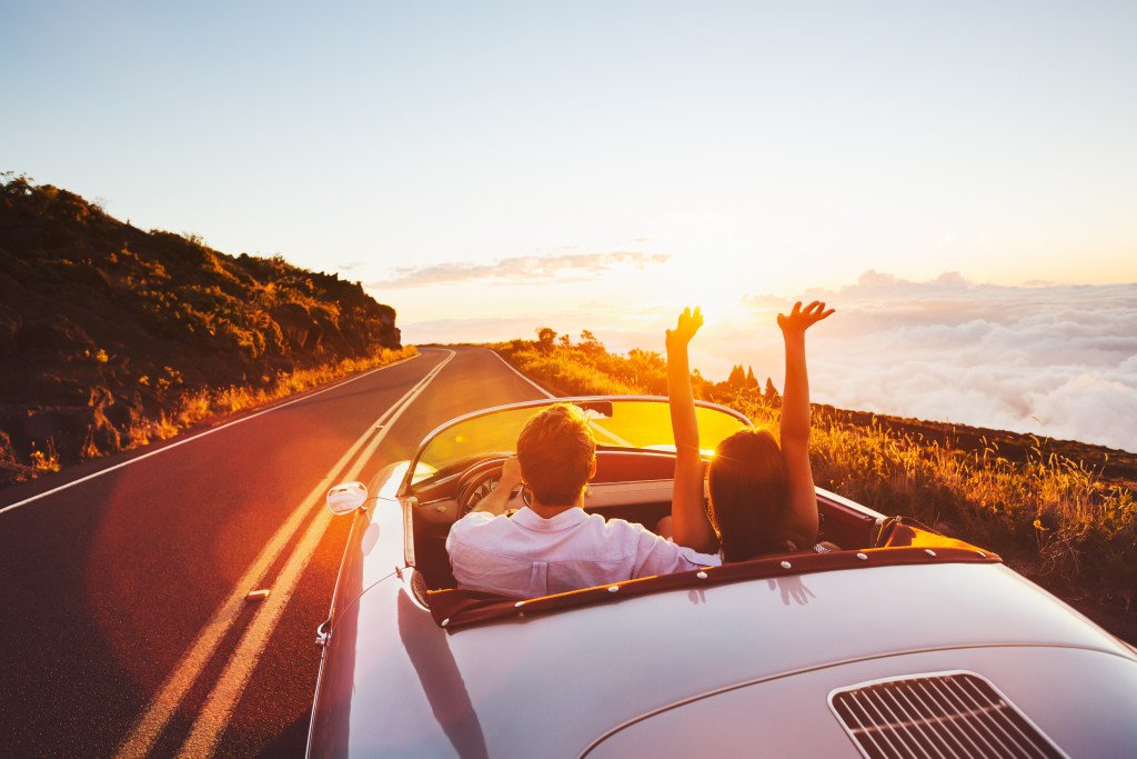 couple in a car