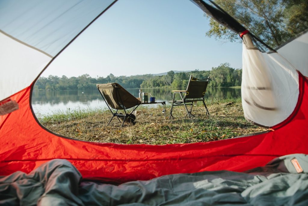 camping outdoors