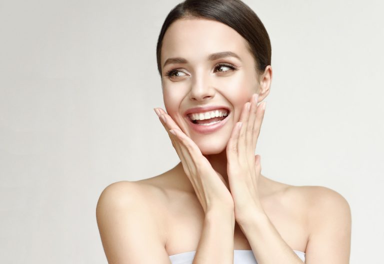 woman smiling
