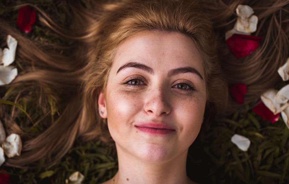 woman smiling