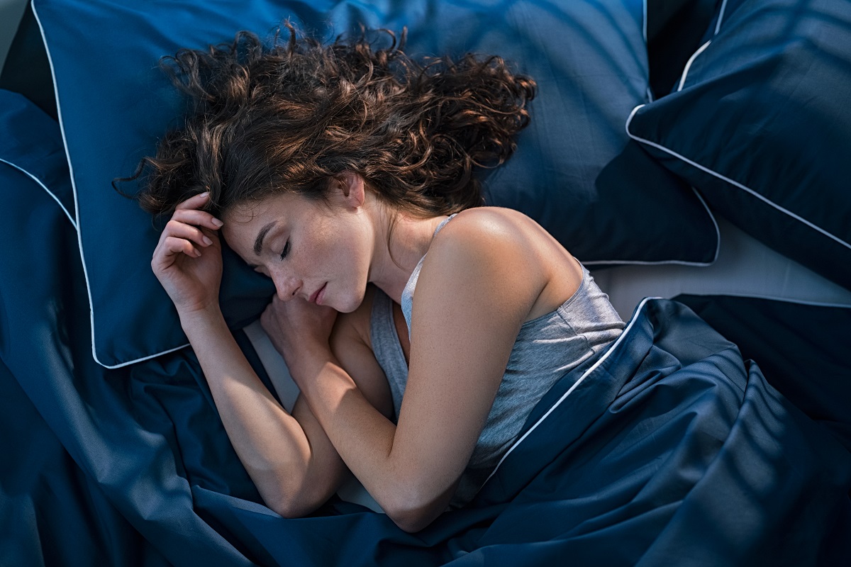 A woman sleeping 
